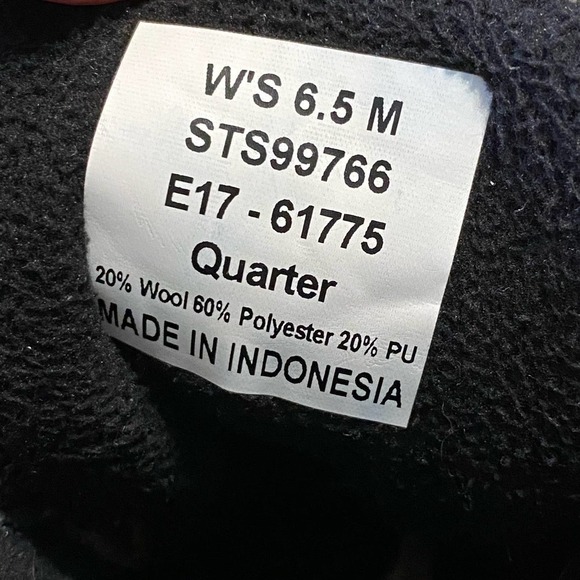 Sperry Women's Syren Gulf Boots size 6.5 duck boots wool blend grey black - Picture 7 of 11